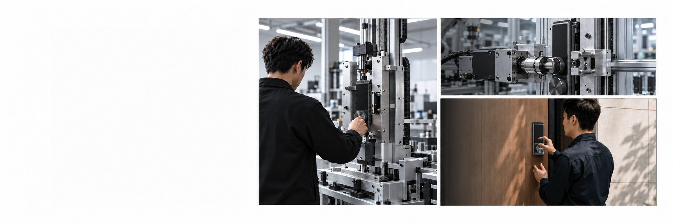 Smart lock development, manufacturing checks and on-site setup